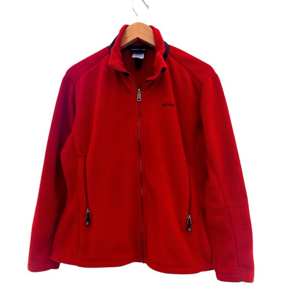 Patagonia Women’s R2 Regulator Fleece Jacket Red/Rust Polartec Size Large - Picture 1 of 5